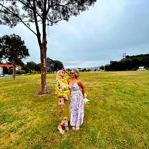 Size women’s medium worn once . Swimsuit cover up silk or wear as a dress